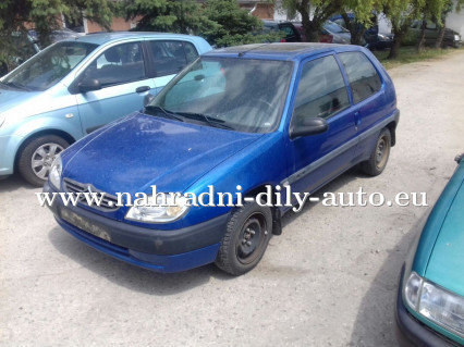 Citroen Saxo 1,1 modrá na náhradní díly ČB / nahradni-dily-auto.eu