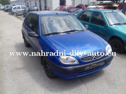 Citroen Saxo 1,1 modrá na náhradní díly ČB / nahradni-dily-auto.eu