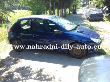 Peugeot 206 modrá tmavá na náhradní díly ČB / nahradni-dily-auto.eu