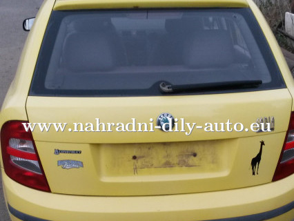 Škoda Fabia hatchback žlutá na díly Brno / nahradni-dily-auto.eu