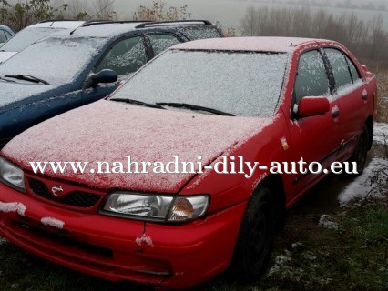 Nissan Almera 1,4 benzín 64kw 1999 červená na díly Brno / nahradni-dily-auto.eu