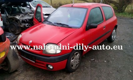 Renault Clio 1,2i červená na náhradní díly ČB / nahradni-dily-auto.eu